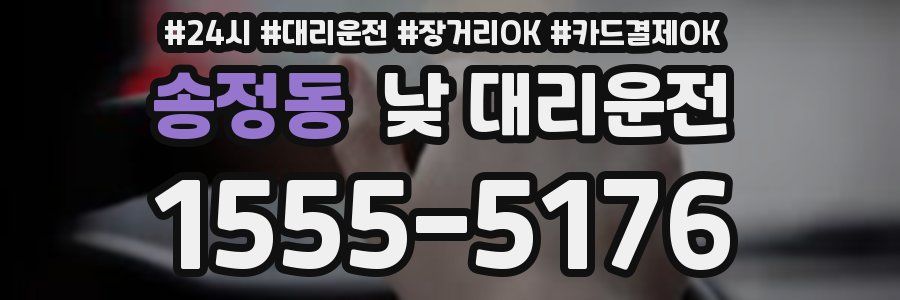 송정동 낮 대리운전