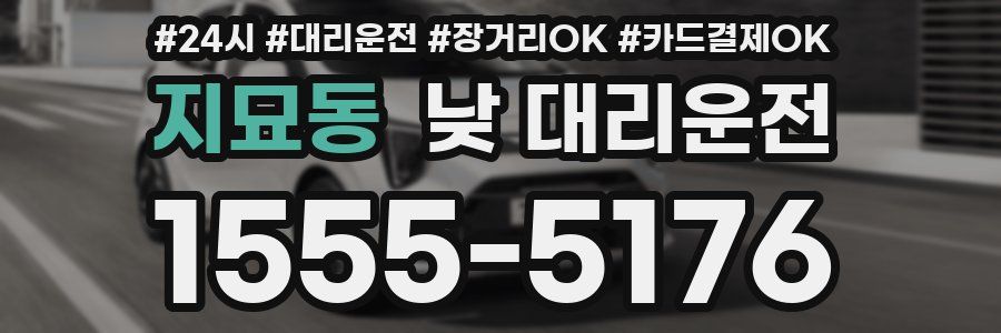 지묘동 낮 대리운전