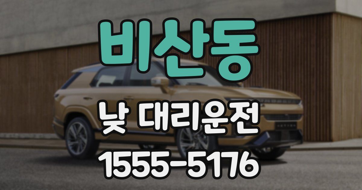 비산동 낮 대리운전