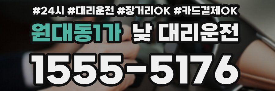 원대동1가 낮 대리운전