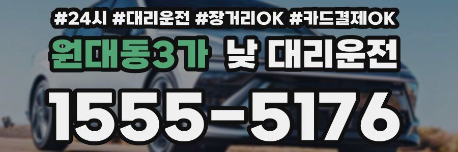 원대동3가 낮 대리운전