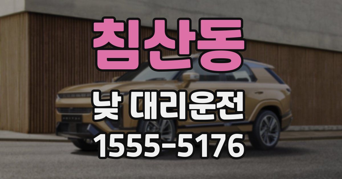 침산동 낮 대리운전