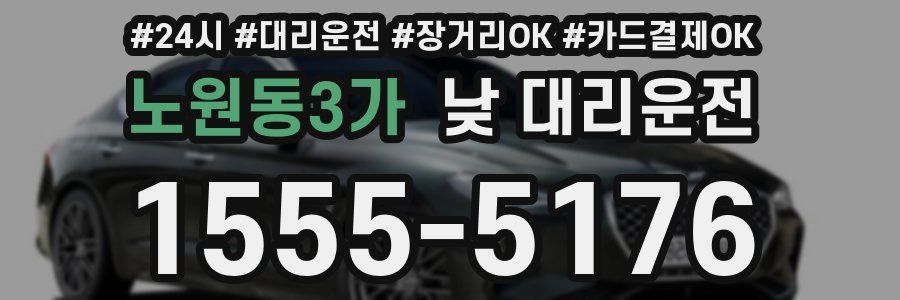 노원동3가 낮 대리운전