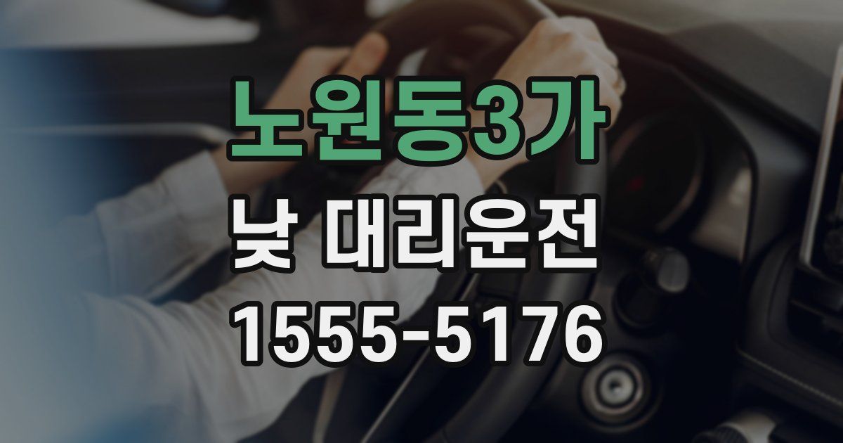 노원동3가 낮 대리운전