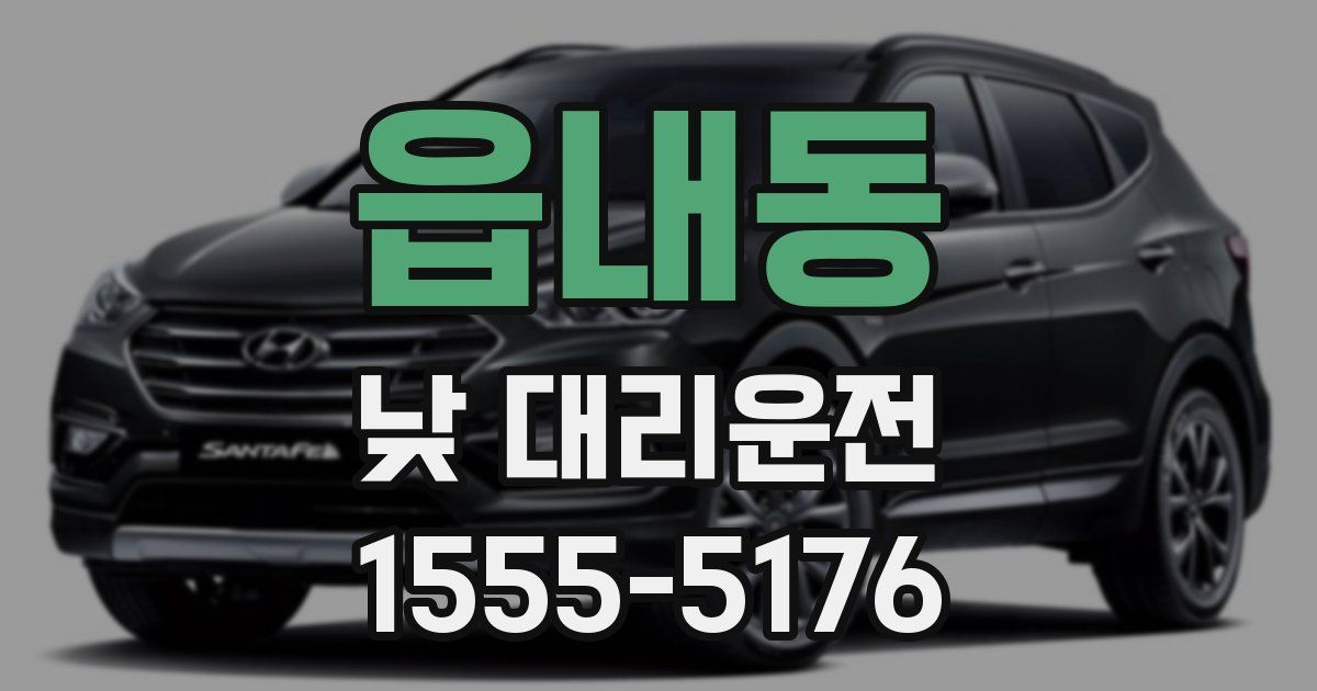 읍내동 낮 대리운전