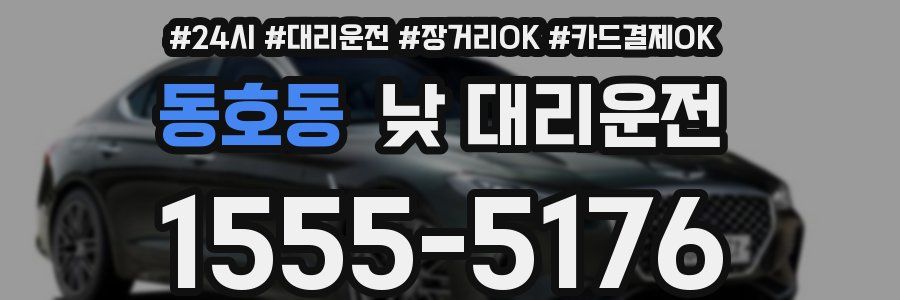 동호동 낮 대리운전
