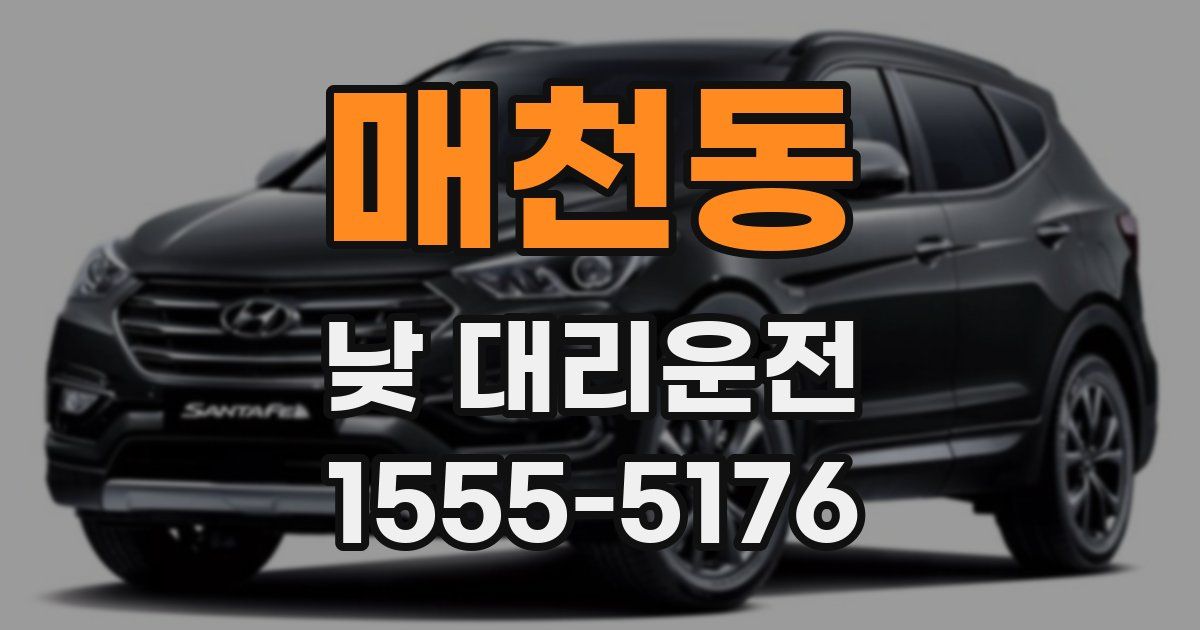 매천동 낮 대리운전