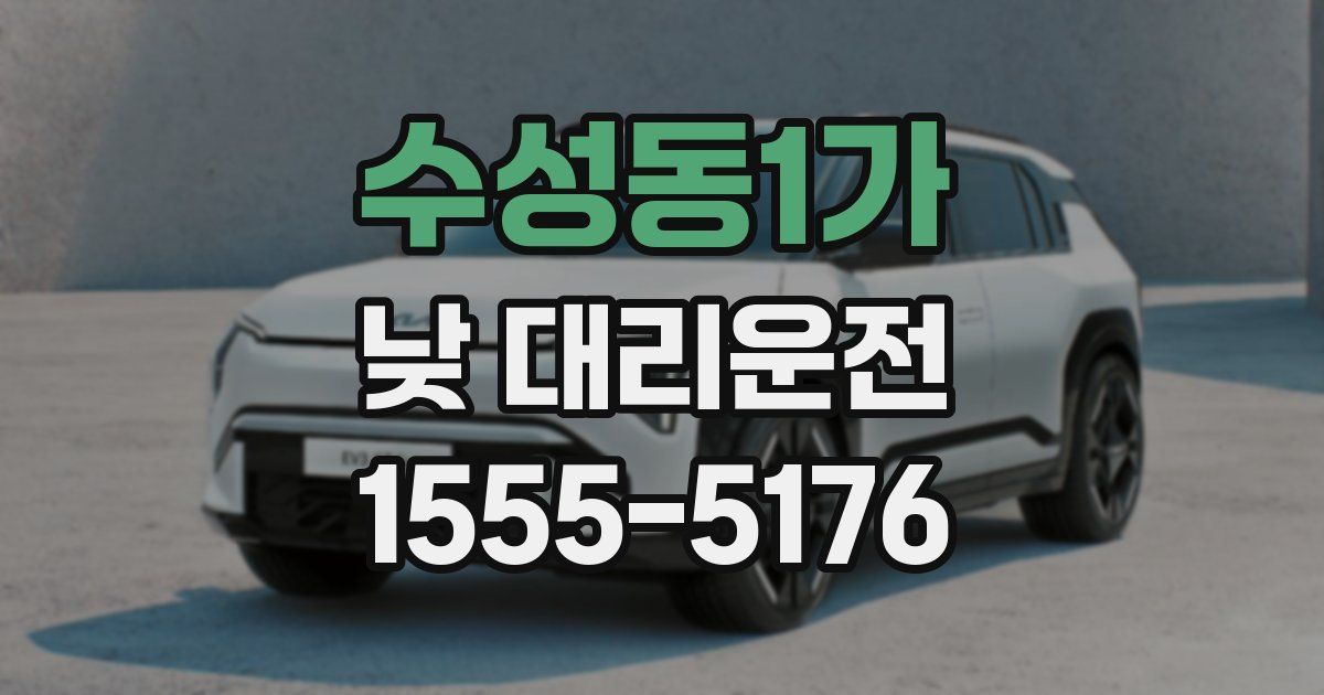 수성동1가 낮 대리운전