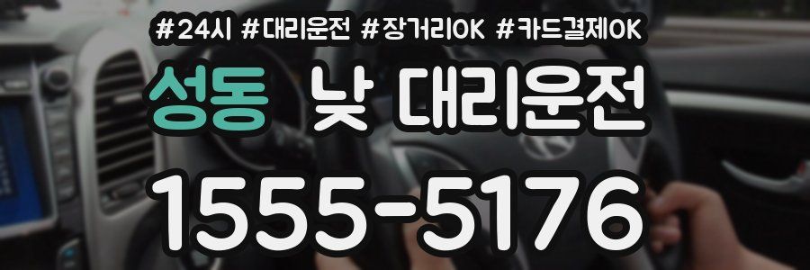 성동 낮 대리운전