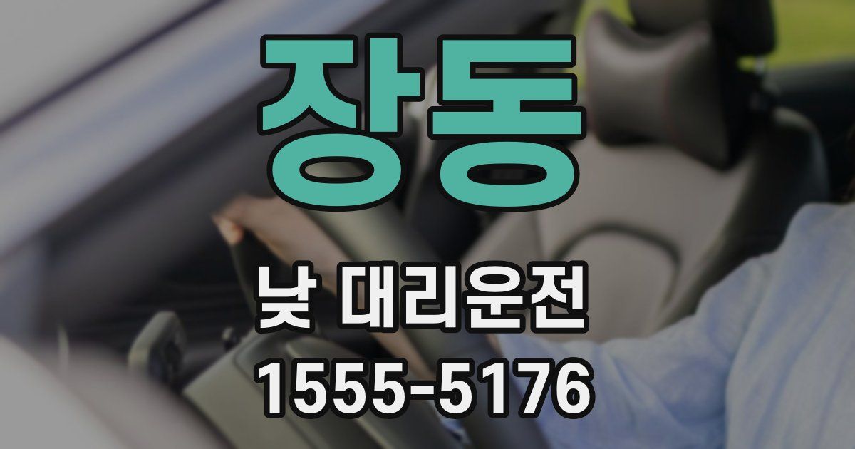 장동 낮 대리운전