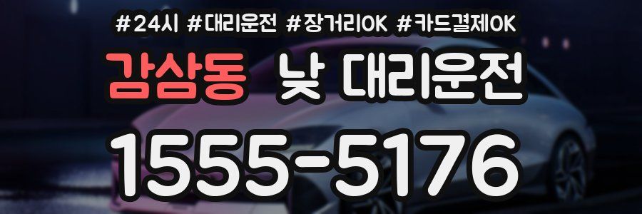 감삼동 낮 대리운전