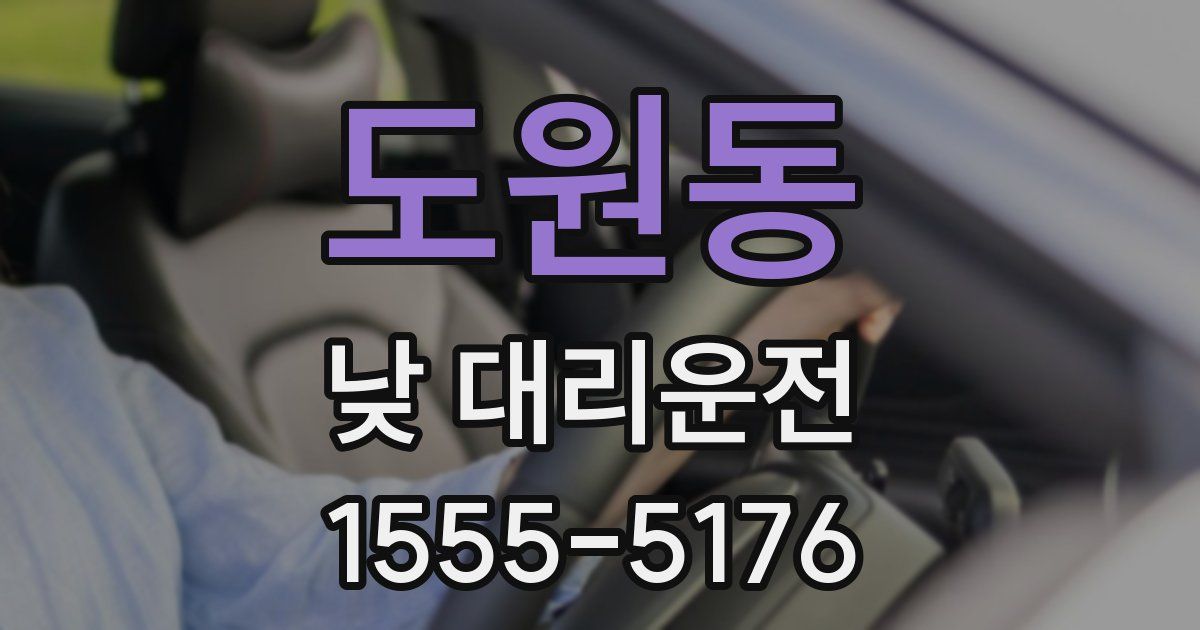 도원동 낮 대리운전