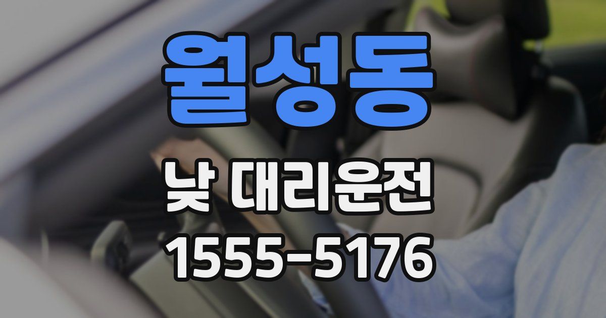 월성동 낮 대리운전