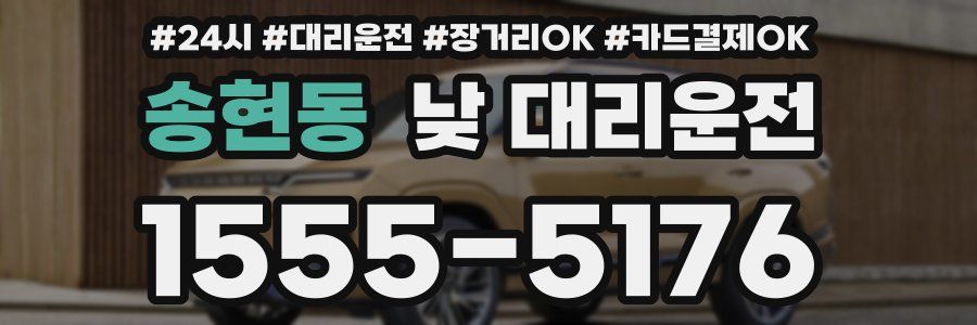 송현동 낮 대리운전