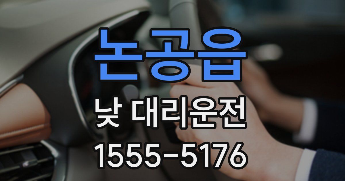 논공읍 낮 대리운전