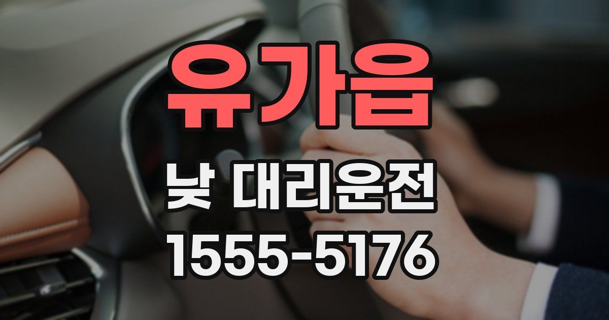 유가읍 낮 대리운전