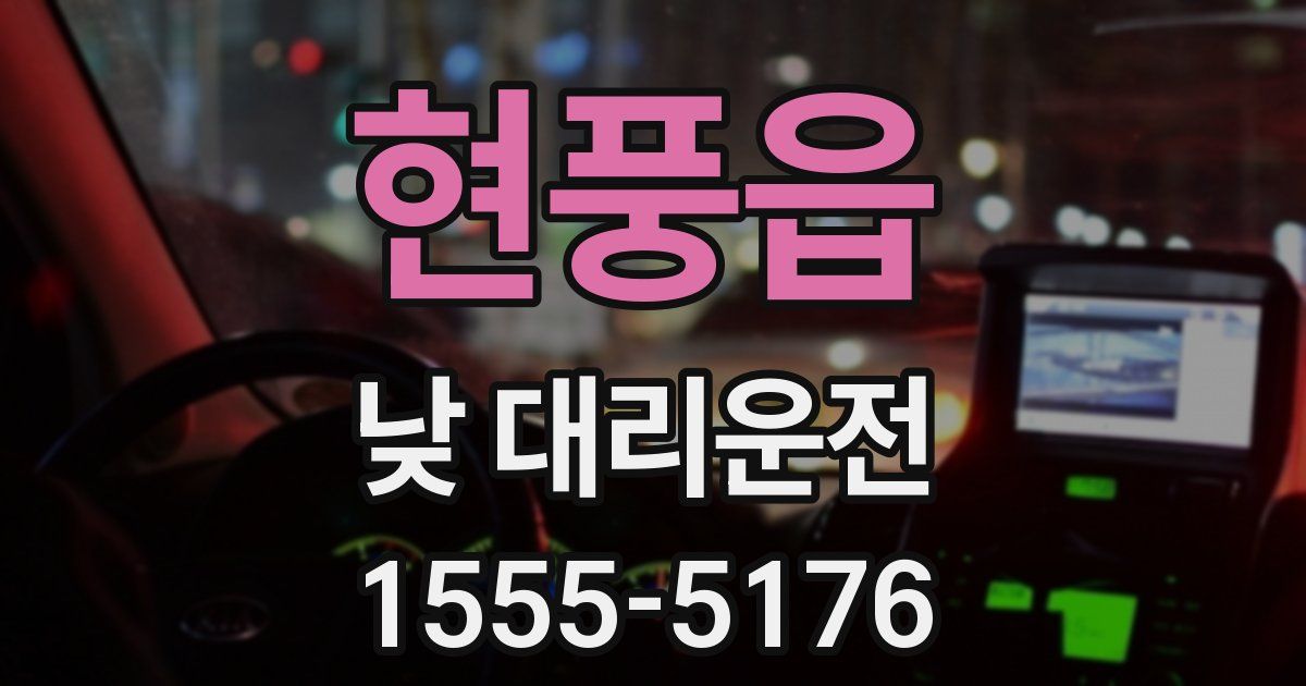 현풍읍 낮 대리운전