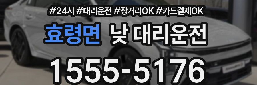 효령면 낮 대리운전