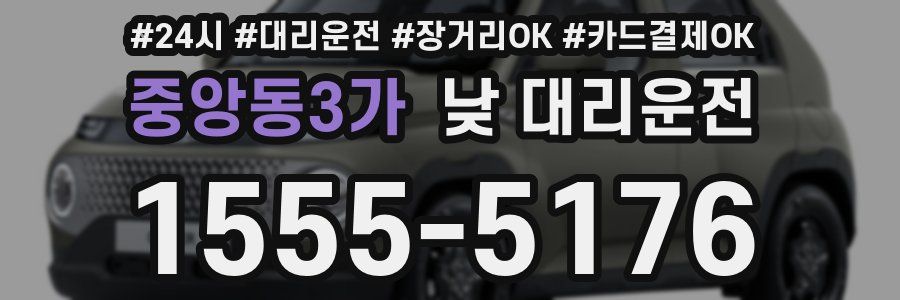 중앙동3가 낮 대리운전