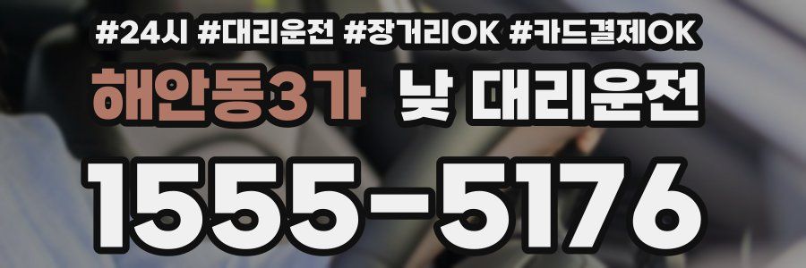 해안동3가 낮 대리운전