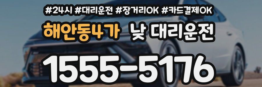 해안동4가 낮 대리운전