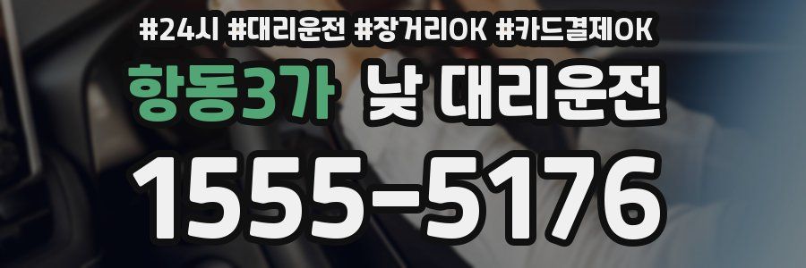 항동3가 낮 대리운전