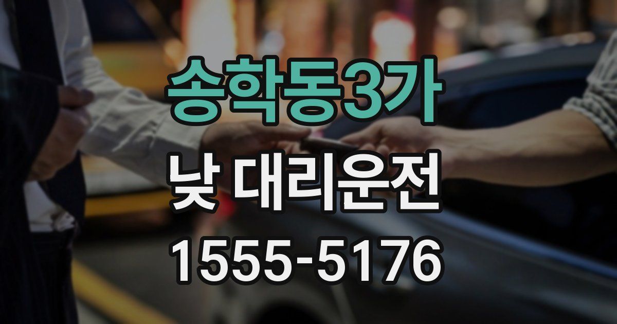 송학동3가 낮 대리운전