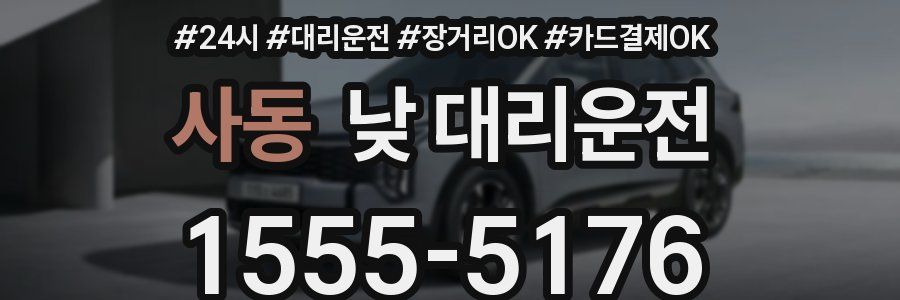 사동 낮 대리운전
