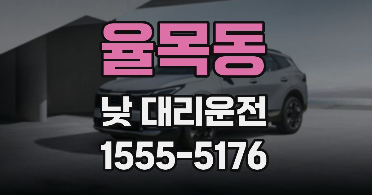 율목동 낮 대리운전