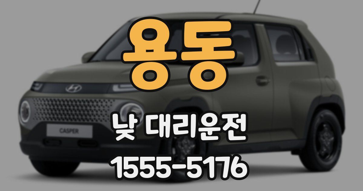 용동 낮 대리운전