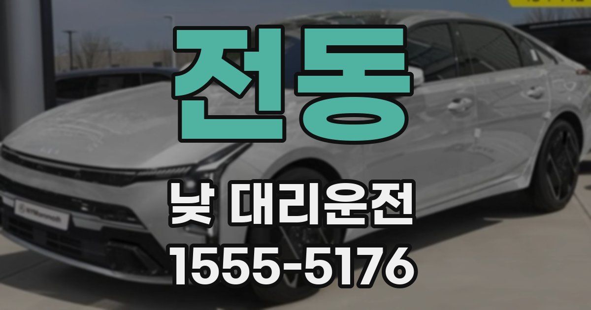 전동 낮 대리운전
