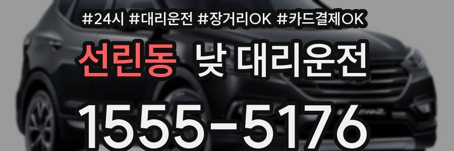 선린동 낮 대리운전