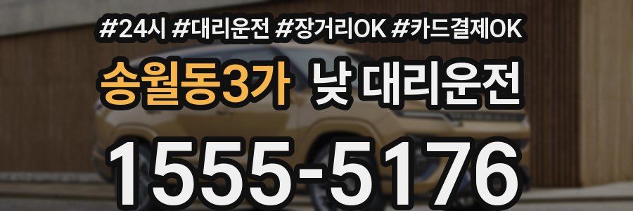 송월동3가 낮 대리운전