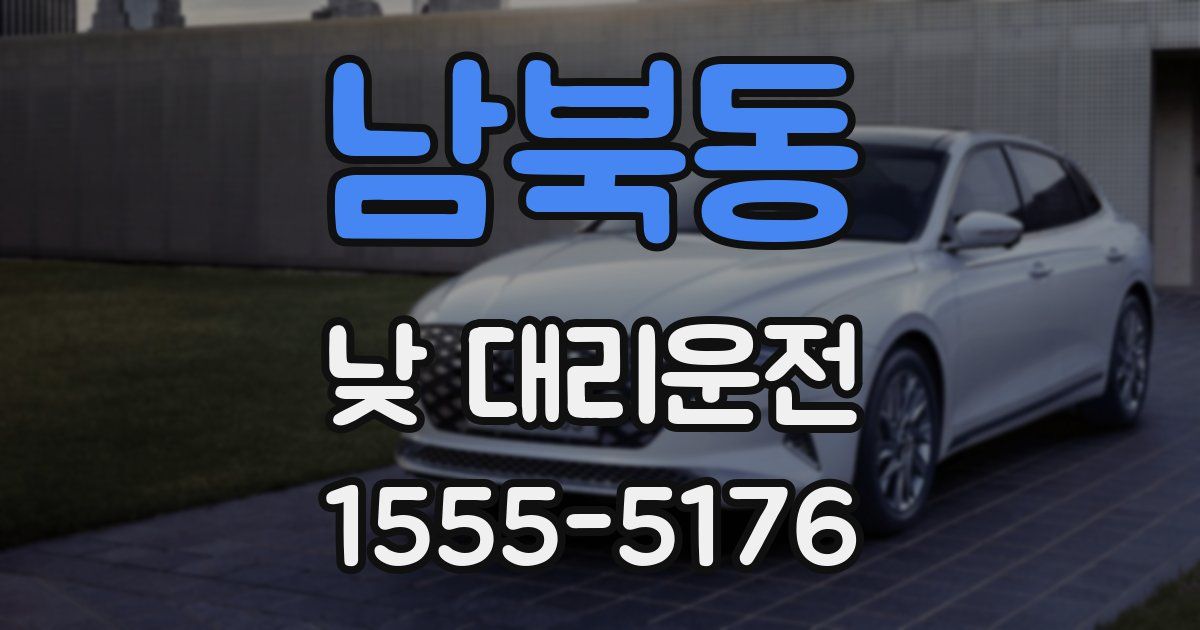 남북동 낮 대리운전