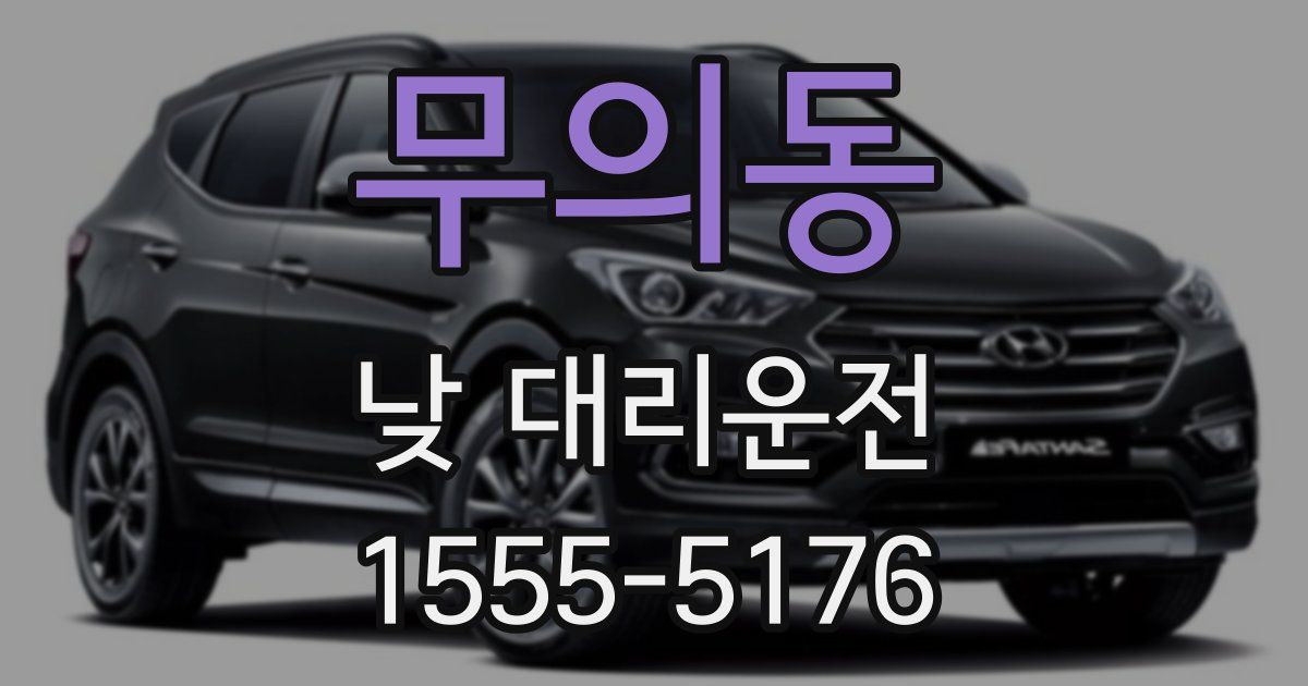 무의동 낮 대리운전