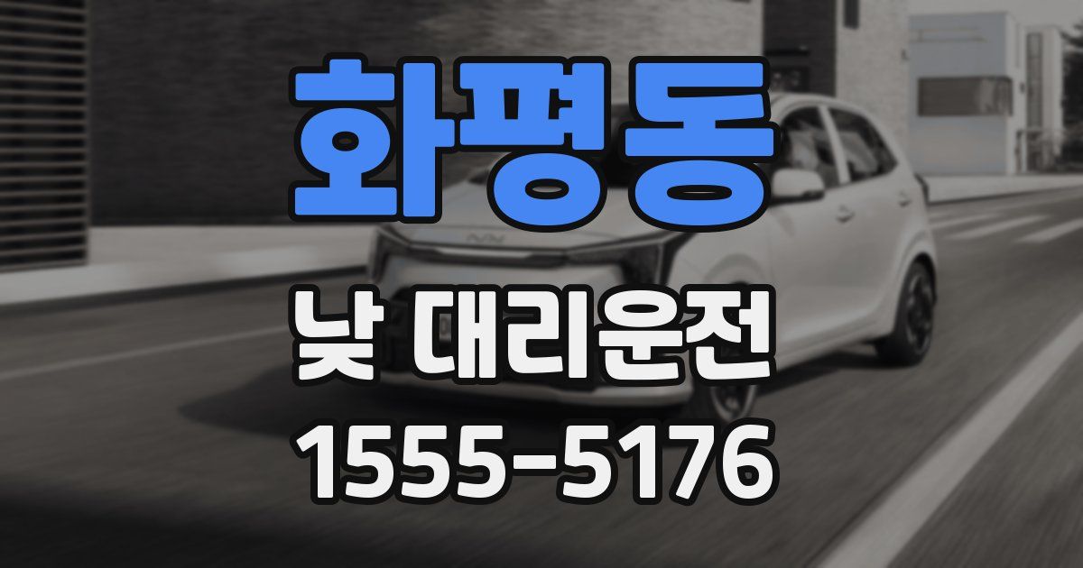 화평동 낮 대리운전