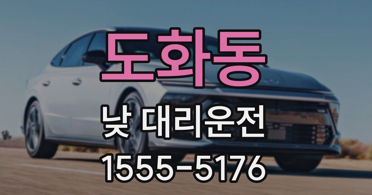 도화동 낮 대리운전