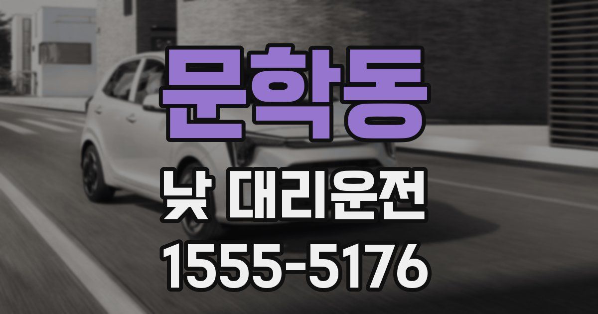 문학동 낮 대리운전