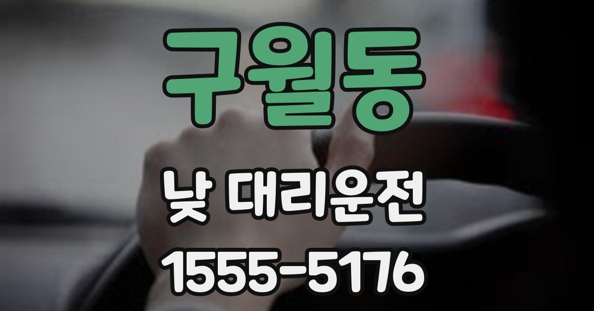 구월동 낮 대리운전