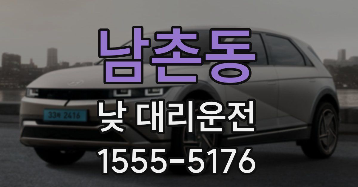 남촌동 낮 대리운전