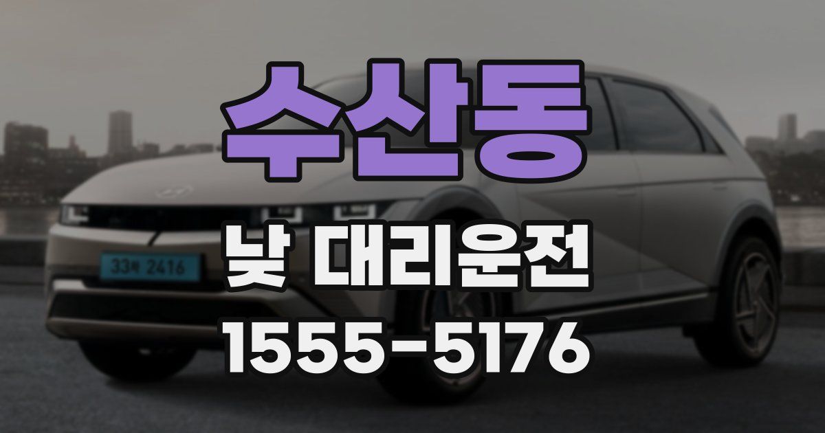 수산동 낮 대리운전