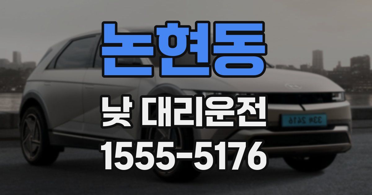 논현동 낮 대리운전