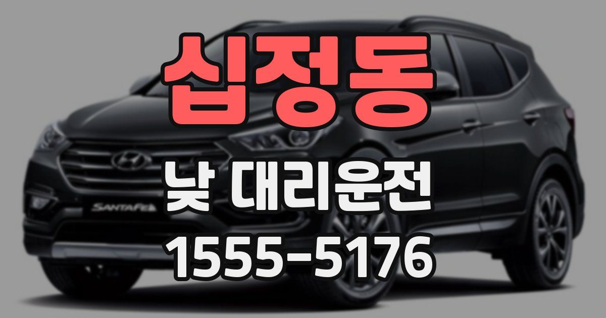 십정동 낮 대리운전