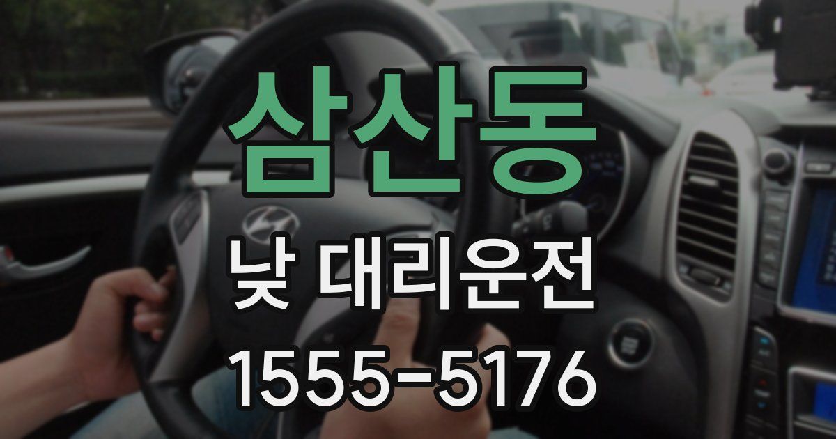 삼산동 낮 대리운전