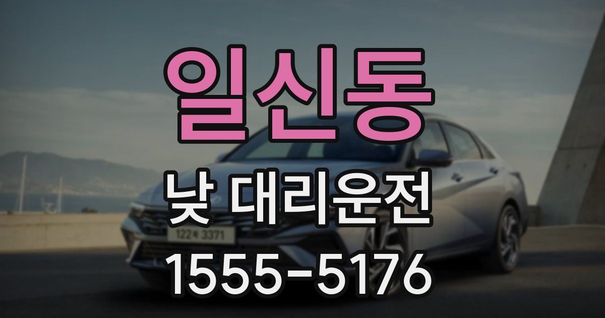 일신동 낮 대리운전