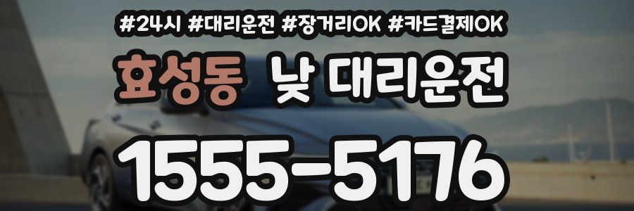 효성동 낮 대리운전