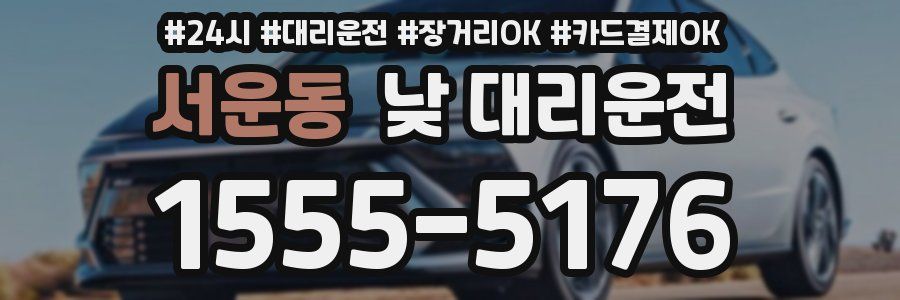 서운동 낮 대리운전