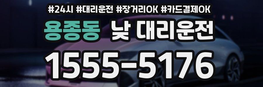 용종동 낮 대리운전
