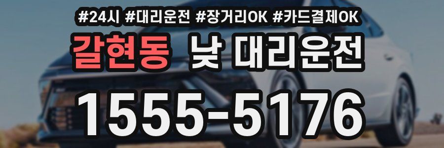 갈현동 낮 대리운전