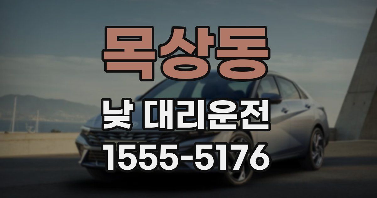목상동 낮 대리운전